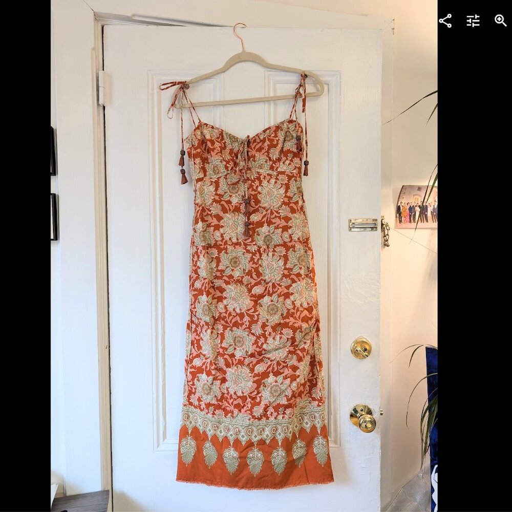 Prettier In Spanish Printed Cotton Slip Dress By Johanna Ortiz - Picture 8 of 14